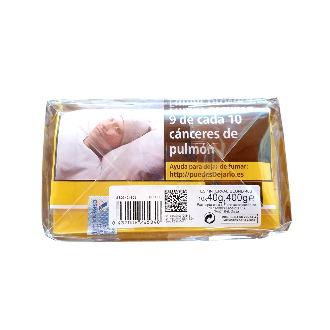 interval tobacco Interval Blond Rolling Tobacco 10X40g